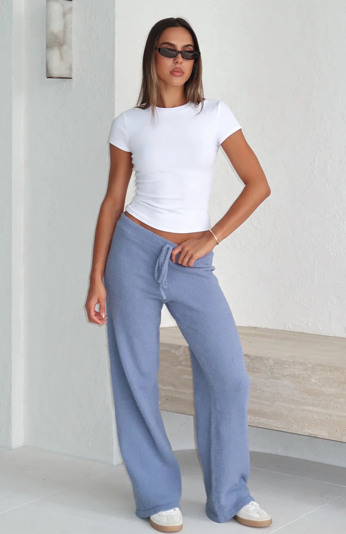 Act Natural Knit Pants Steel