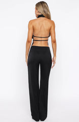 Time Passes Dress Pants Black