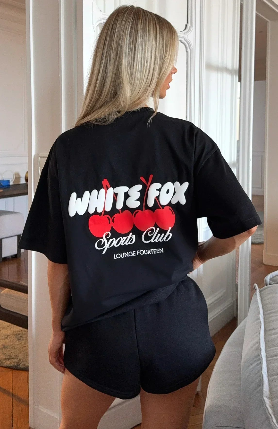 Club 14 Cassie Oversized Tee Black