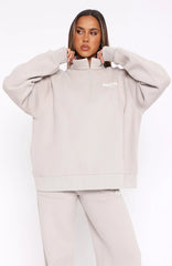 Offstage Zip Front Sweater Moon