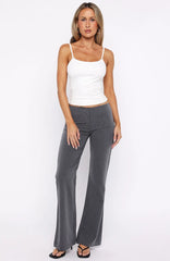 Getting You Close Pants Dark Grey Pinstripe