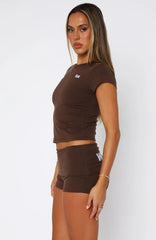 From The Archives Gigi Baby Tee Chocolate