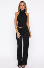 Time Passes Dress Pants Black