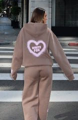 11th Street City Girl At Heart Oversized Hoodie Cinnamon Bun