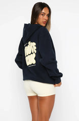 Daydreamers Angelina Oversized Hoodie Navy