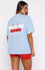 Club 14 Cassie Oversized Tee Blue