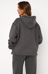 Instant Attraction Oversized Hoodie Charcoal