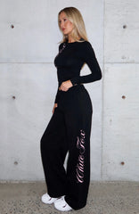Luxurious Girl Track Pants Black