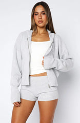 Floating By Knit Shorts Grey Marle