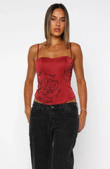 Miss You Always Bustier Ruby Red