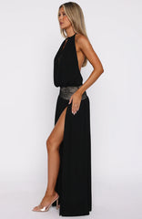 Never On Read Maxi Dress Black