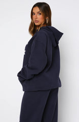 Ready To Go Oversized Hoodie Navy