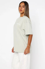 No Mercy Oversized Tee Sage