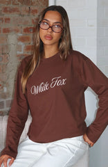 What The Heart Wants Long Sleeve Tee Chocolate