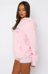 Sweet Sweet Moments Oversized Hoodie Pink