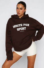 Winning Team Oversized Hoodie Chocolate