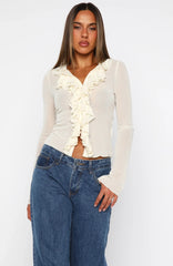 Just Me Long Sleeve Top Butter