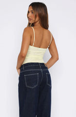 Sweet Sensation Cami Top Lemon