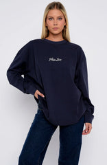 The Good Life Back Long Sleeve Tee Navy