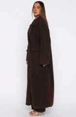 Got To Go Teddy Coat Coffee