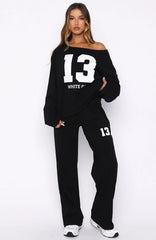 Only One Left Track Pants Black