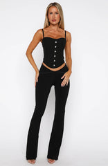 Never Leave Me Pants Black