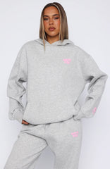 11th Street Keeping It Real Oversized Hoodie Jelly Bean