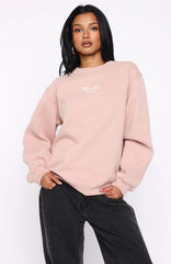 Through Thick And Thin Oversized Sweater Dusty Pink