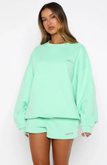 Test Drive Oversized Sweater Mint