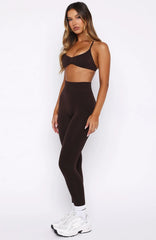 Charge Seamless Leggings Dark Chocolate