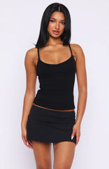 Too Cute To Care Cami Top Black