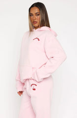 Love Me Tender Oversized Hoodie Pink