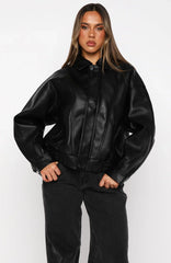 Retrograde PU Jacket Black