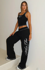 Don't Need Anyone Track Pants Black