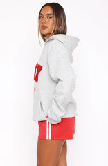 Give It Away Oversized Hoodie Dark Grey Marle