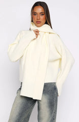 Luxe Layers Knit Sweater Cream
